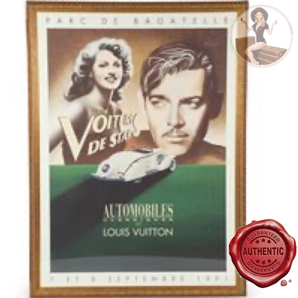 Razzia Louis Vuitton lithograph poster on linen